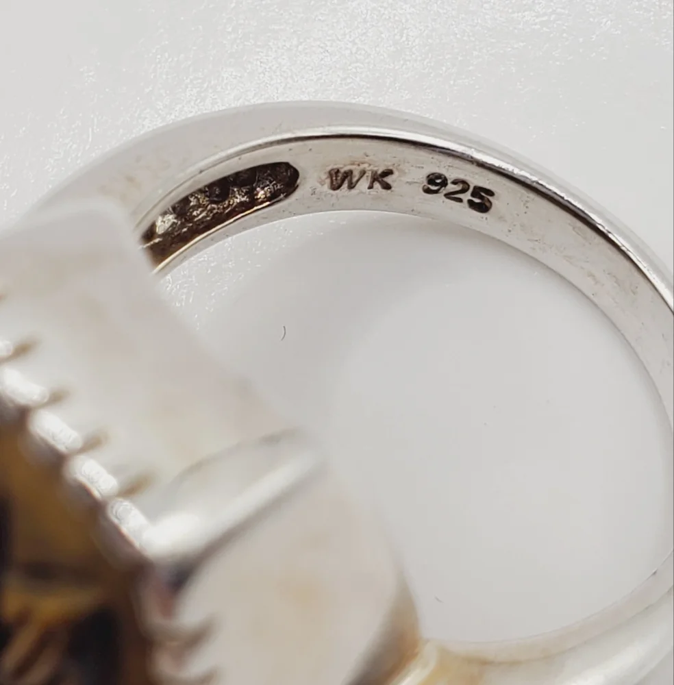 Tigers Eye Silver Ring